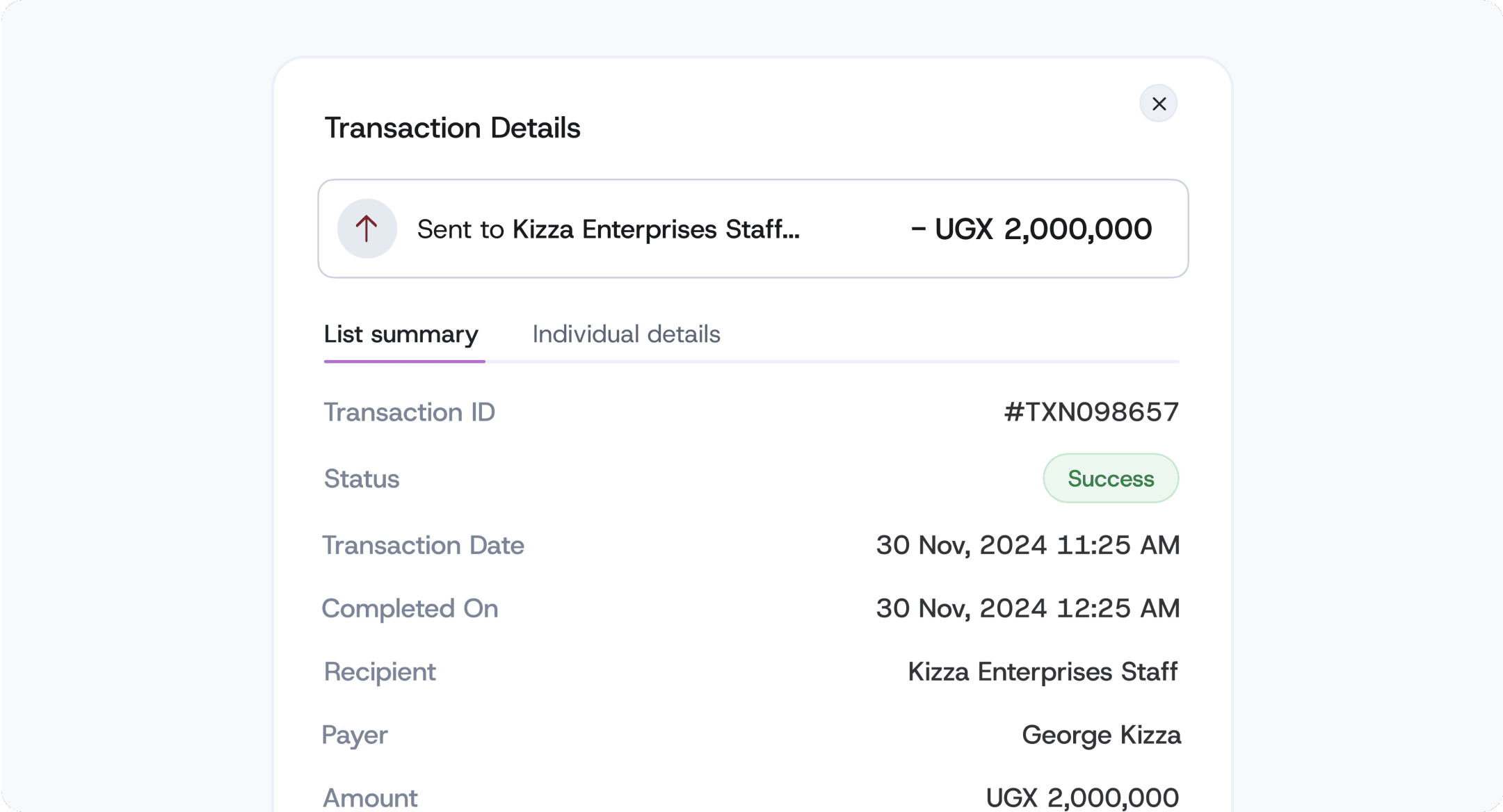 Instant receipts & communication